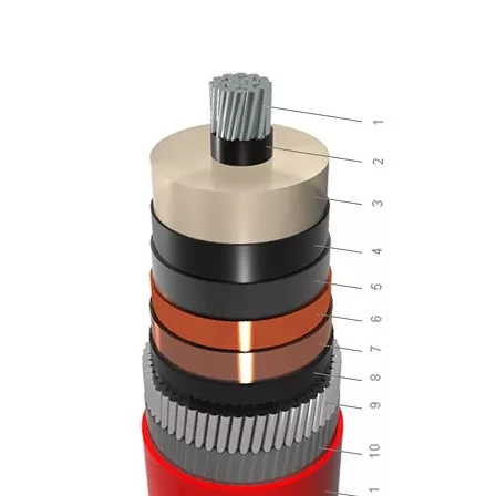 NA2XSR(AL)Y-1 الأساسية AL XLPE PVC مع درع AWA